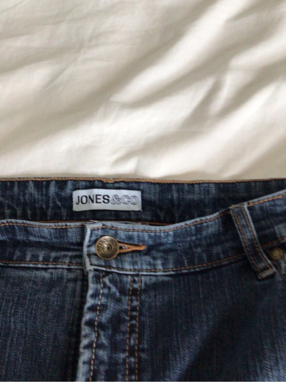 Cropped Cotton Ankle Jeans in Dark Blue - Casual Cuffed Style - Picture 2 of 5